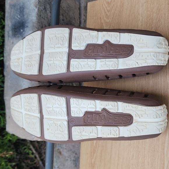 FLOATERS Shoes Men's Sz 9 Waterproof Vented Driving Loafers Brown - Picture 9 of 10